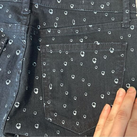 Gap Skinny Legging Jean Raindrop Print Dark Blue Size 25 - Picture 5 of 10
